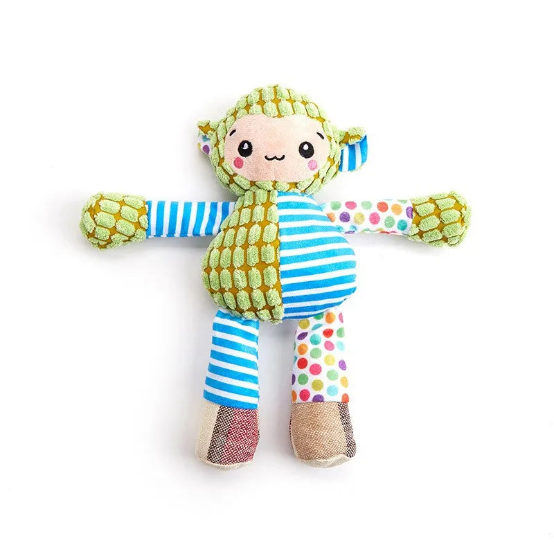 MySnugPet Squeaky Plush Dog Toy – Bite-Resistant Corduroy Friends