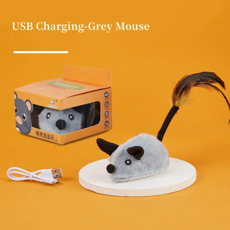FastMouse Smart Running Cat Toy — USB-Rechargeable Self-Moving Mouse