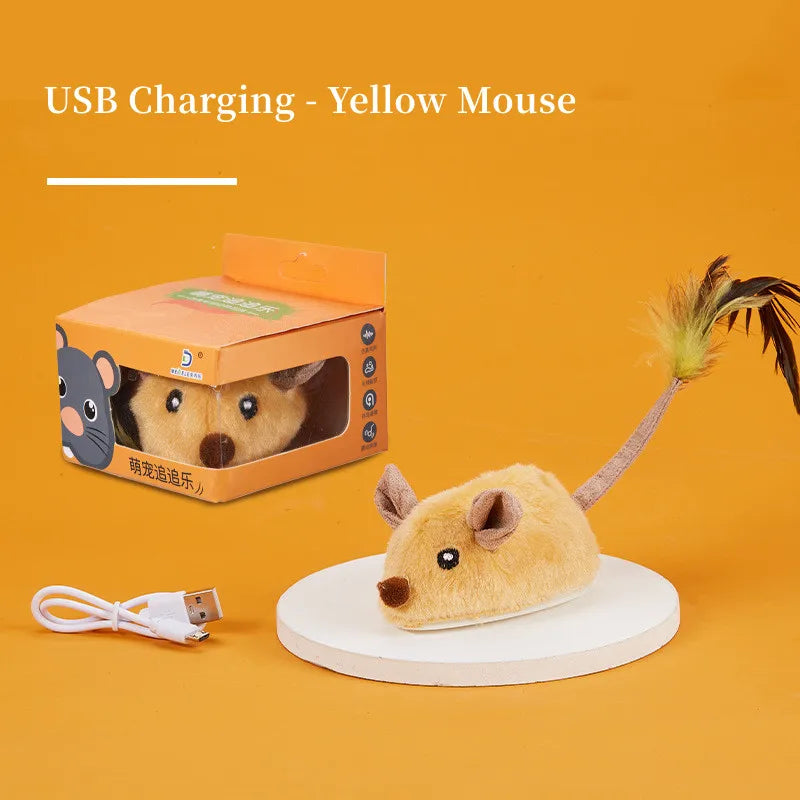 FastMouse Smart Running Cat Toy — USB-Rechargeable Self-Moving Mouse