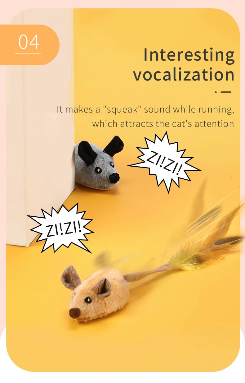 FastMouse Smart Running Cat Toy — USB-Rechargeable Self-Moving Mouse