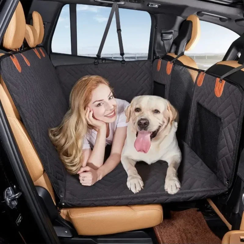 Heavy-Duty Hard-Bottom Car Seat Cover for Dogs