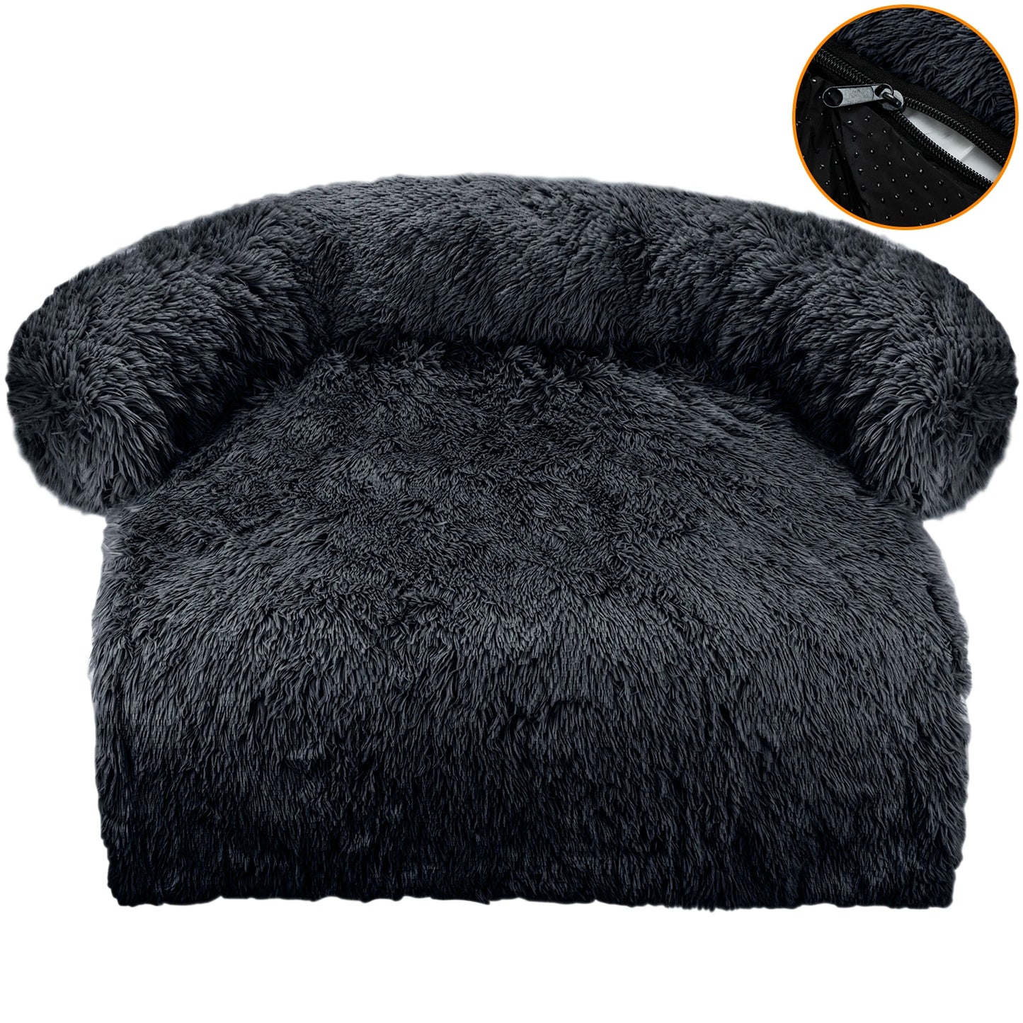 Cozy Plush Dog Sofa – Waterproof Couch-Cover Bed (S · M · L · XL · XXL)