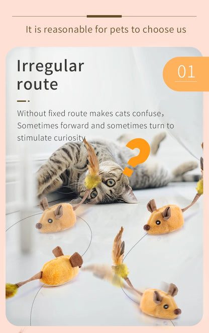 FastMouse Smart Running Cat Toy — USB-Rechargeable Self-Moving Mouse
