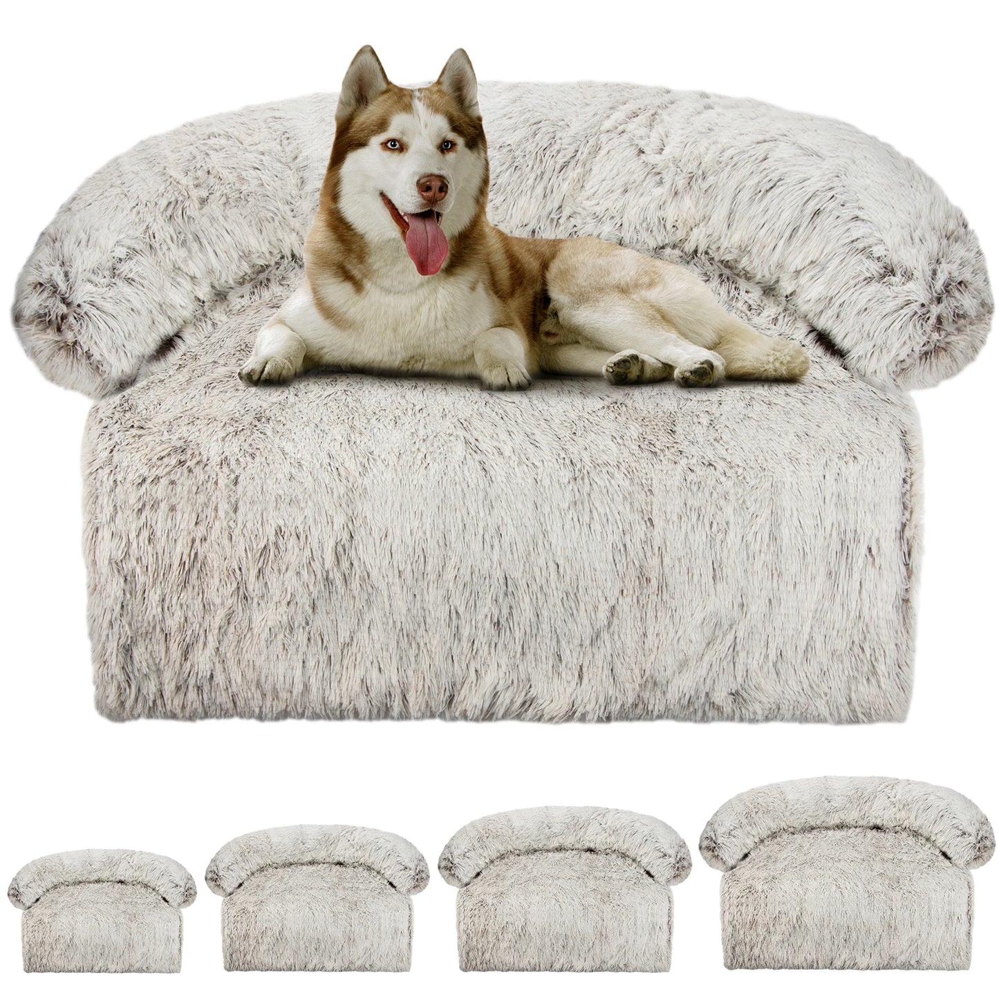 Cozy Plush Dog Sofa – Waterproof Couch-Cover Bed (S · M · L · XL · XXL)