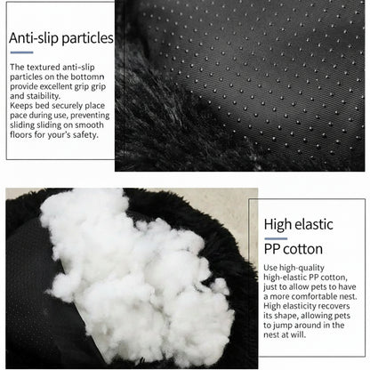 Ultra-Soft Calming Round Pet Bed – Plush Cushion for Cats & Dogs