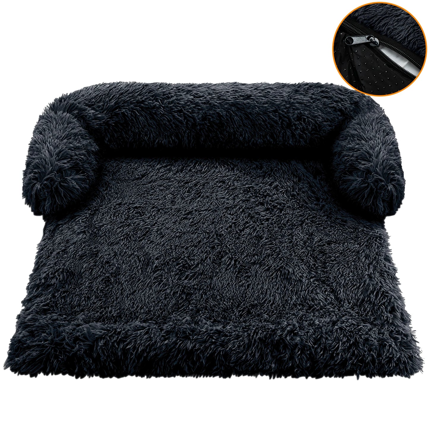 Cozy Plush Dog Sofa – Waterproof Couch-Cover Bed (S · M · L · XL · XXL)