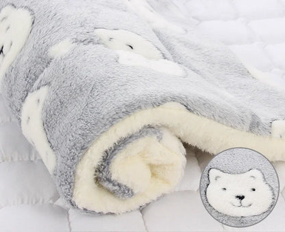 My Snug Pet Coral-Fleece Calming Blanket – Soft Dog & Cat Mat (S · M · L · XL)