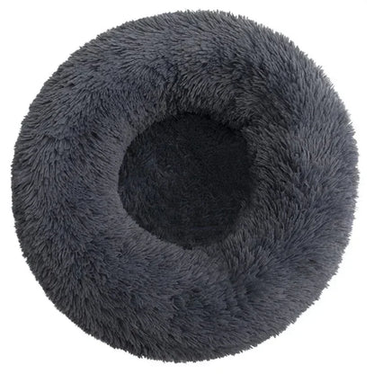 Ultra-Soft Calming Round Pet Bed – Plush Cushion for Cats & Dogs