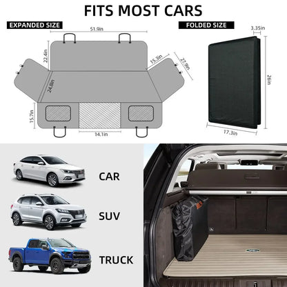 Heavy-Duty Hard-Bottom Car Seat Cover for Dogs