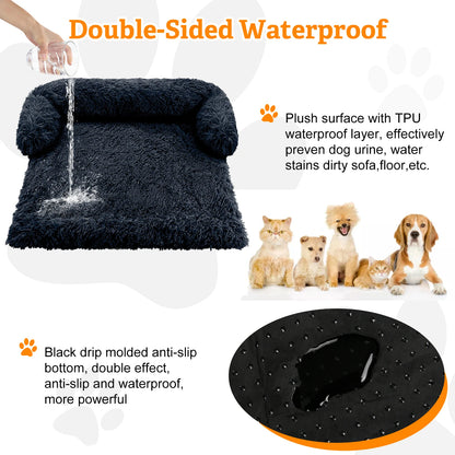 Cozy Plush Dog Sofa – Waterproof Couch-Cover Bed (S · M · L · XL · XXL)