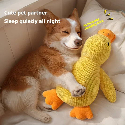 MySnugPet Squeaky Plush Duck – Bite-Resistant Companion Toy for Dogs