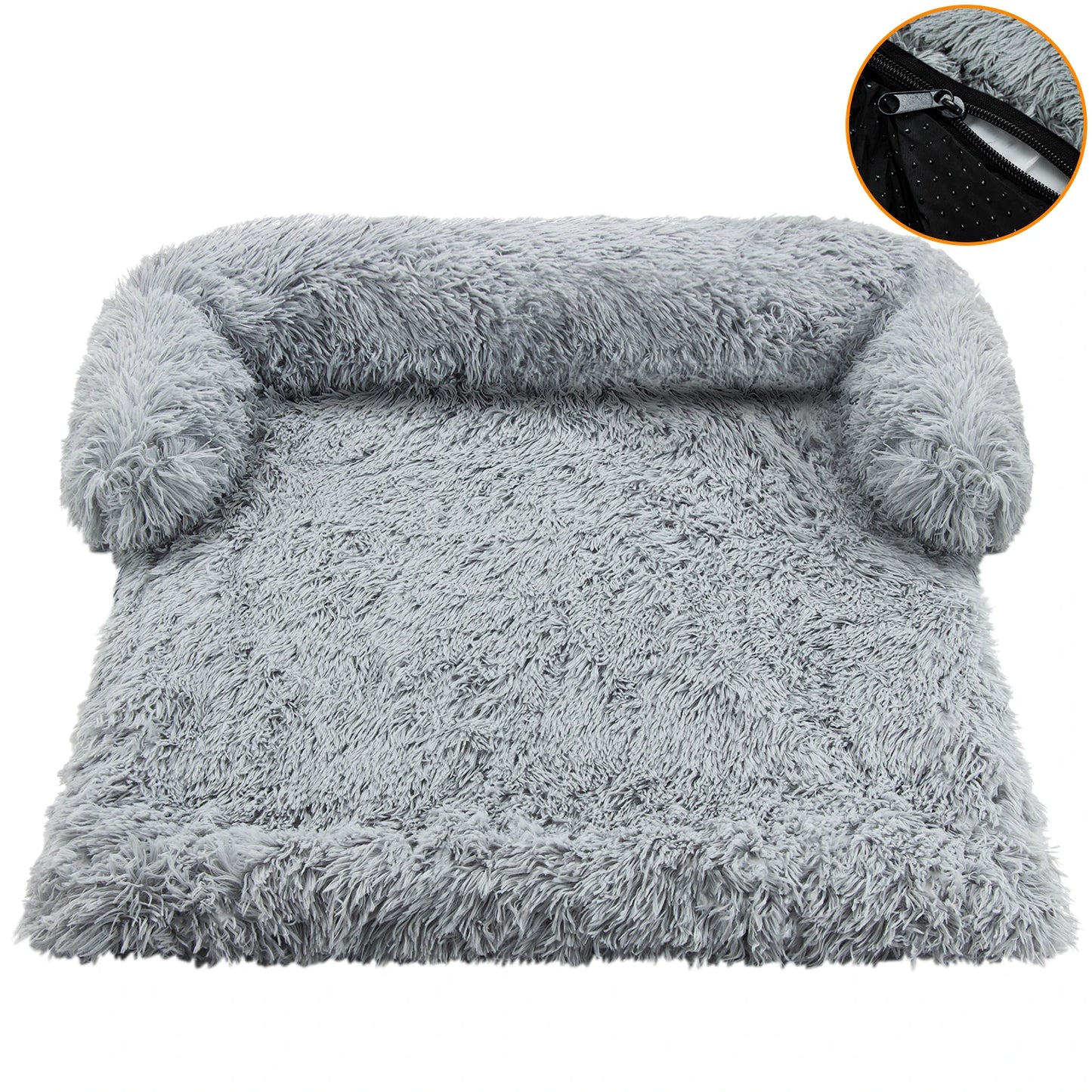 Cozy Plush Dog Sofa – Waterproof Couch-Cover Bed (S · M · L · XL · XXL)