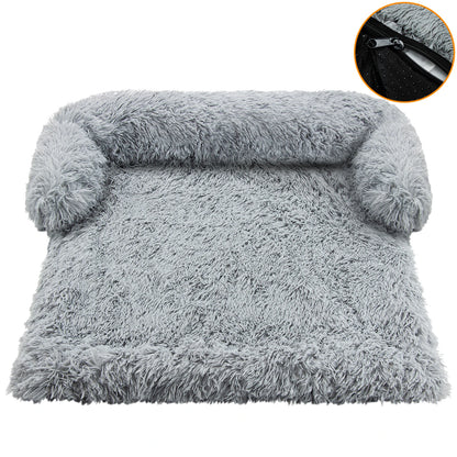 Cozy Plush Dog Sofa – Waterproof Couch-Cover Bed (S · M · L · XL · XXL)
