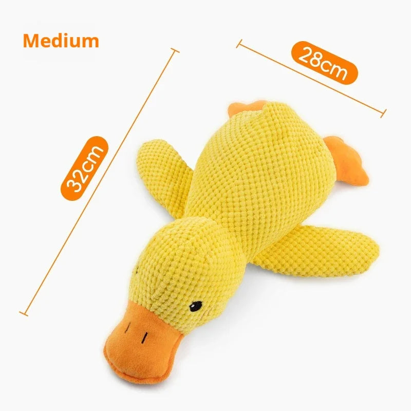 MySnugPet Squeaky Plush Duck – Bite-Resistant Companion Toy for Dogs