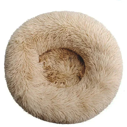 Ultra-Soft Calming Round Pet Bed – Plush Cushion for Cats & Dogs