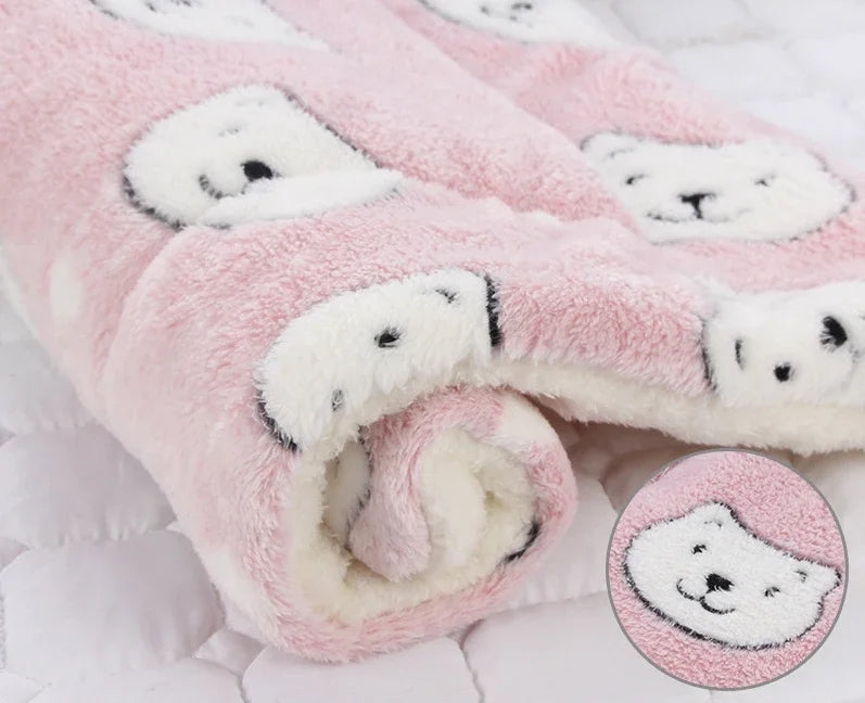My Snug Pet Coral-Fleece Calming Blanket – Soft Dog & Cat Mat (S · M · L · XL)