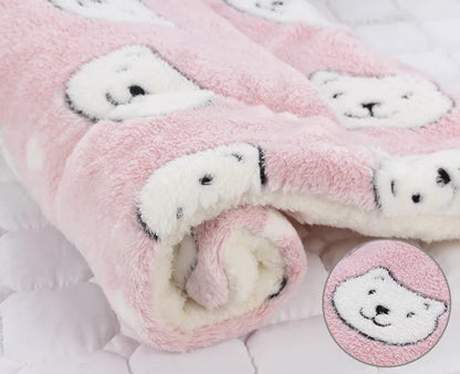 My Snug Pet Coral-Fleece Calming Blanket – Soft Dog & Cat Mat (S · M · L · XL)