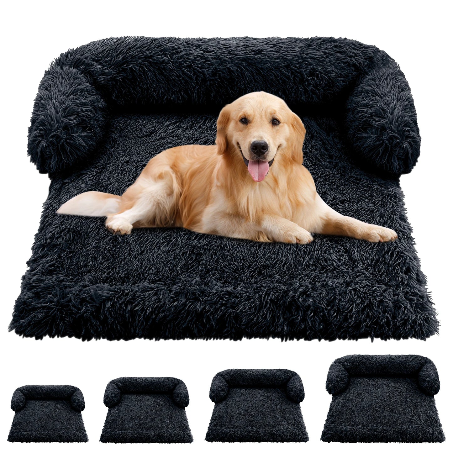 Cozy Plush Dog Sofa – Waterproof Couch-Cover Bed (S · M · L · XL · XXL)