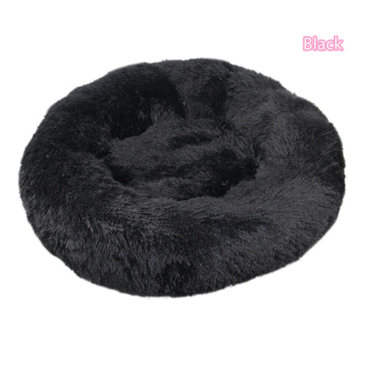Ultra-Soft Calming Round Pet Bed – Plush Cushion for Cats & Dogs