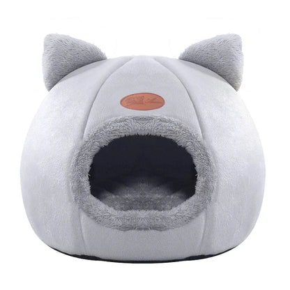 Deluxe Cozy Pet Cave Bed — Hooded Winter Nest for Cats & Small Dogs (M • L • XL)