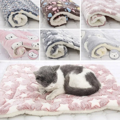 My Snug Pet Coral-Fleece Calming Blanket – Soft Dog & Cat Mat (S · M · L · XL)