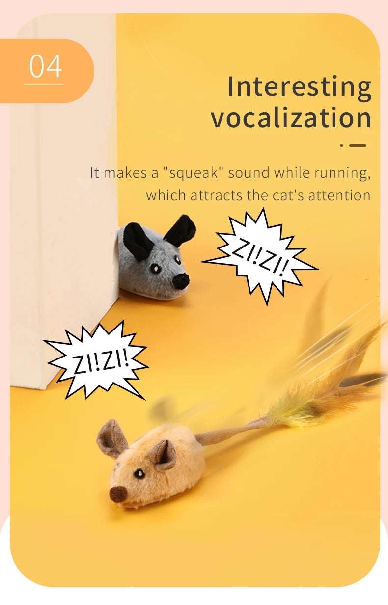 FastMouse Smart Running Cat Toy — USB-Rechargeable Self-Moving Mouse