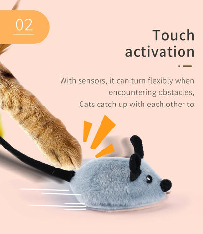 FastMouse Smart Running Cat Toy — USB-Rechargeable Self-Moving Mouse
