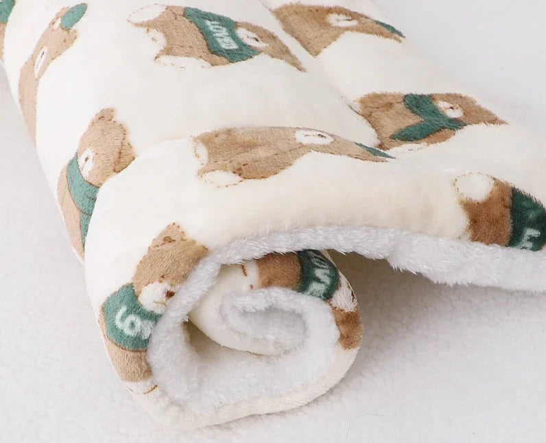My Snug Pet Coral-Fleece Calming Blanket – Soft Dog & Cat Mat (S · M · L · XL)