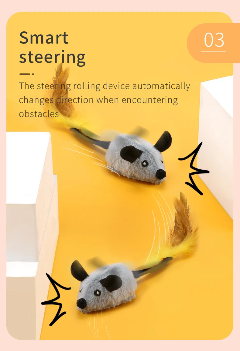 FastMouse Smart Running Cat Toy — USB-Rechargeable Self-Moving Mouse