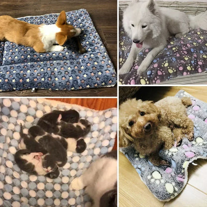 My Snug Pet Coral-Fleece Calming Blanket – Soft Dog & Cat Mat (S · M · L · XL)