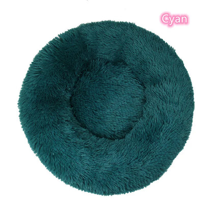 Ultra-Soft Calming Round Pet Bed – Plush Cushion for Cats & Dogs