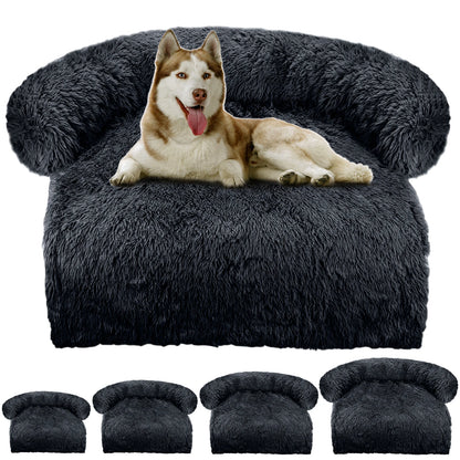 Cozy Plush Dog Sofa – Waterproof Couch-Cover Bed (S · M · L · XL · XXL)